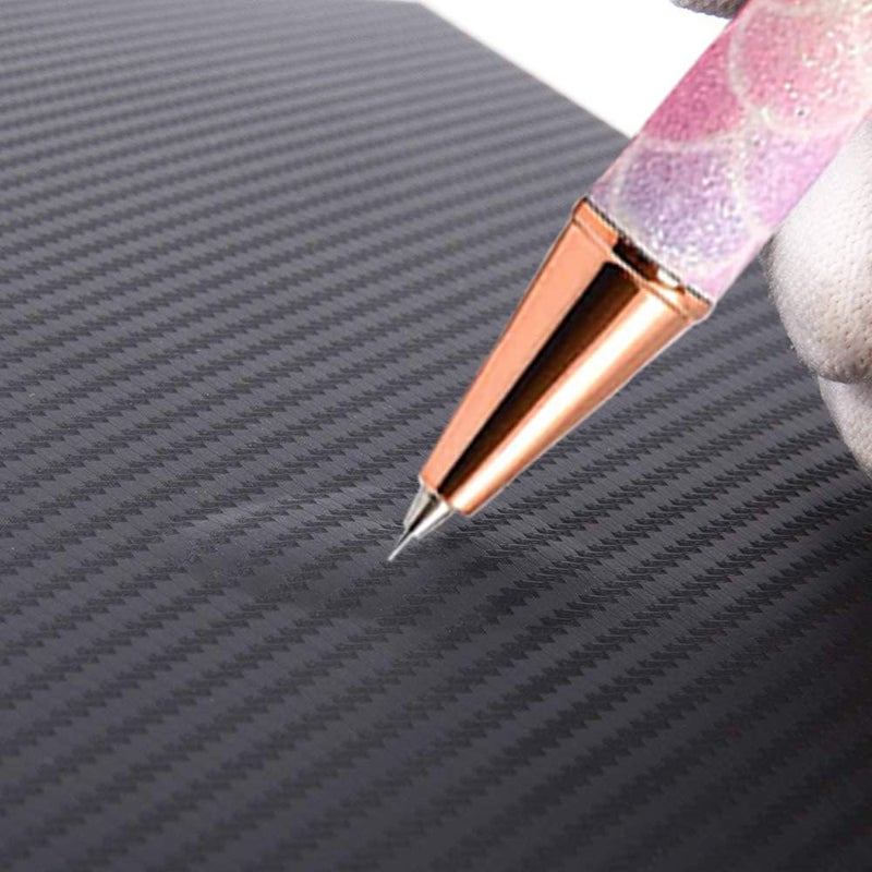 buysigo Weeding Tools for Vinyl，2 Pieces Air Release Pen Craft Vinyl Weeding Tools Stainless Steel Point Retractable Air Release Weeding Tools for Craft Weeding Essential Adhesive Vinyl (Multicolour) - Image 5